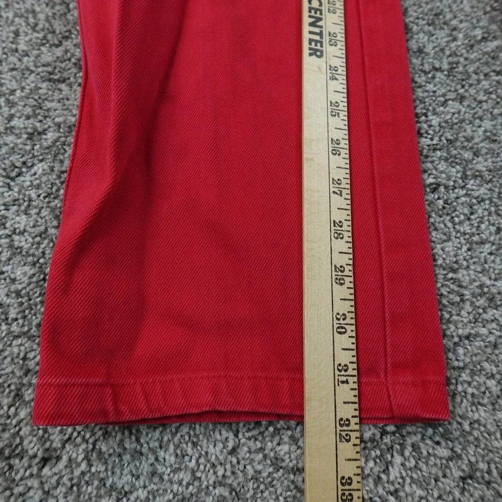 VTG Lawman Jeans Womens 9 Red Denim Pants Western Cowboy High Rise Bareback 80s